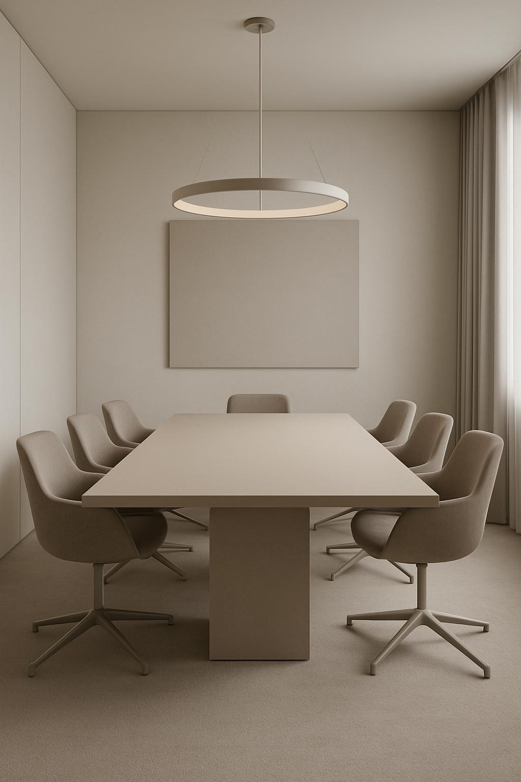 sala de reuniÃµes moderna, usando as mesmas cores da imagem anterior